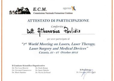 ECM.1st-world-meeting-on-lasers,-laser-therapy.Oct-2012