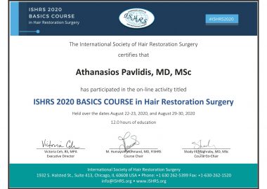 ISHRS 2020 Certificate Pavlidis-1